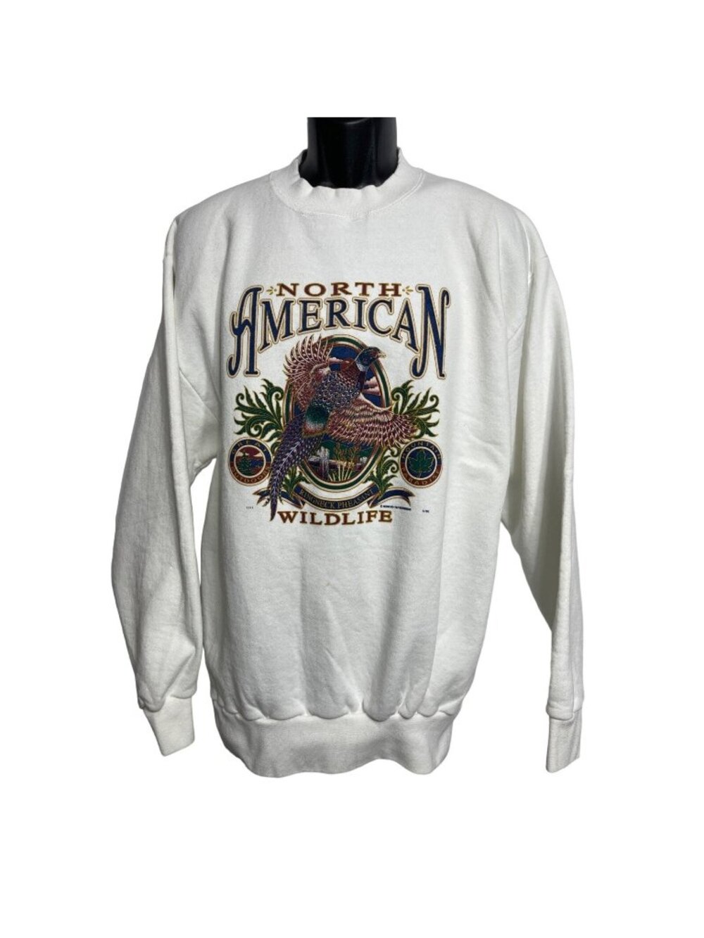 Vintage Premier Sportswear North American Wildlife Pheasant Sweatshirt 1997 XL